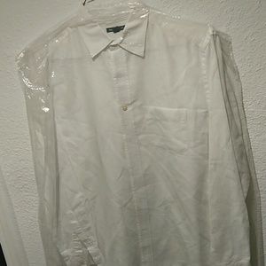 Gap All White Dress Shirt